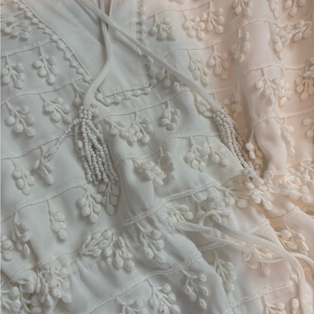 FARM Rio White Textured Mini Dress - Picture 11 of 14
